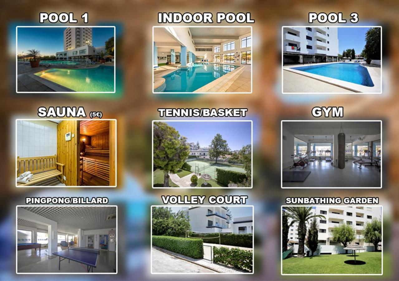 Sea View Apartment - 3 Swimming Pool & Fitness Albufeira Kültér fotó